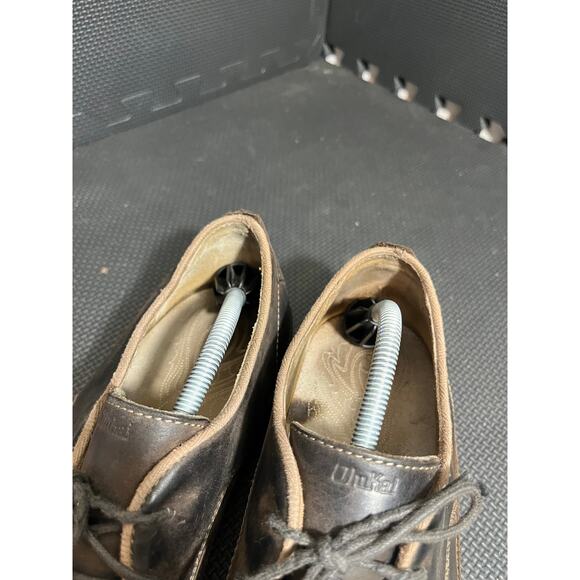 OluKai Honolulu Lace Up Men's Brown Leather Oxford‎ Loafers Casual Shoes Size 12 - Picture 7 of 8